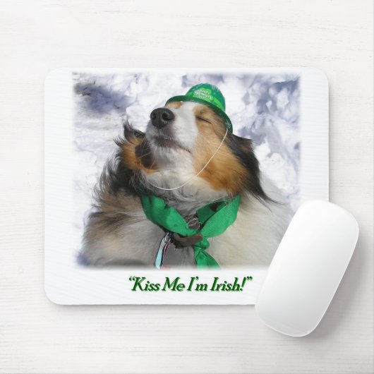 Kus me dat ik Iers ben! Muismat (Met muis)
