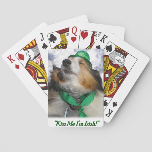 Kus me dat ik Iers ben! Pokerkaarten (Achterkant)