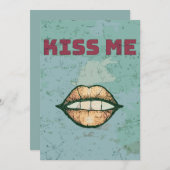 Kus Me Feestdagenkaart (Voorkant / Achterkant)