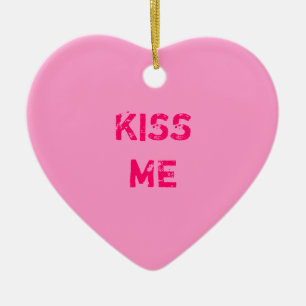 Kus Me Gesprekshart Ornament