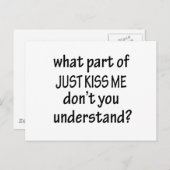 Kus me gewoon briefkaart (Voorkant / Achterkant)