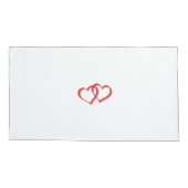 Kus me Goodnight Quote Romantic Hearts Couples Kussensloop (Achterkant)