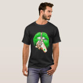Kus me Green houdt de Ierse Shamrock St P T-shirt (Voorkant volledig)