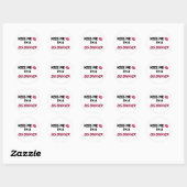 Kus me grote broer ronde sticker (Vel)