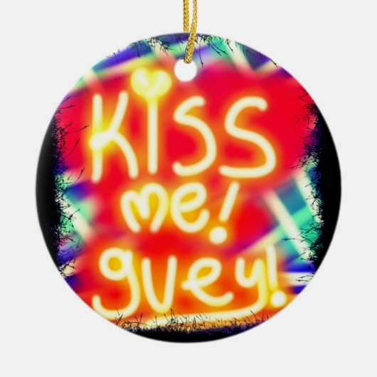 kus me guey keramisch ornament (Voorkant)