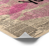 Kus me hard voor je weggaat Romantische krant Lief Poster (Hoek)