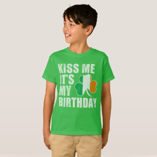 Kus me Het is mijn verjaardag T-shirt