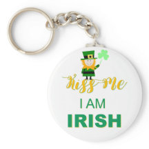 Kus Me I AM Irish Sleutelhanger