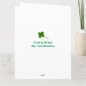 Kus Me I AM Irish Wenskaart Kaart (Achterkant)