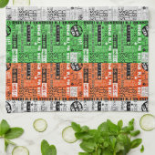 Kus Me Ierse Vlag Theedoek (Gevouwen)