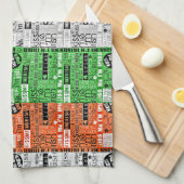 Kus Me Ierse Vlag Theedoek (Quarter Fold)