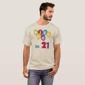 Kus me Ik ben 21 T-shirts en cadeautjes op de verj (Voorkant volledig)