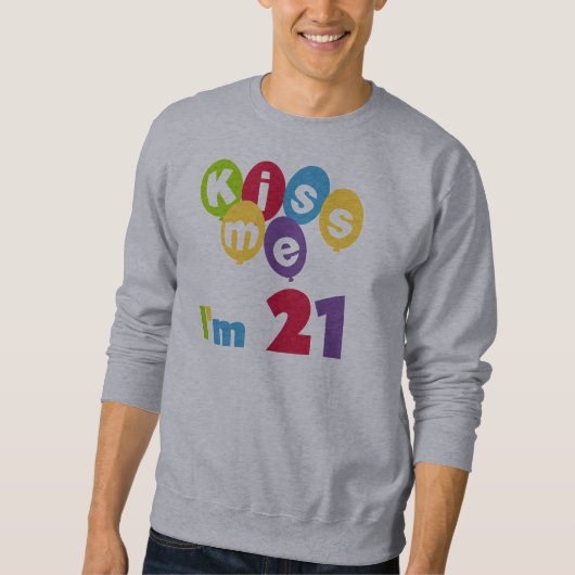 Kus me Ik ben 21 T-shirts en cadeautjes op de verj (Voorkant)