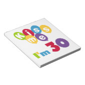 Kus me Ik ben 30 T-shirts en cadeautjes Notitieblok (Schuin)