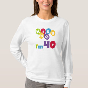 Kus me Ik ben 40 T-shirts en cadeautjes.