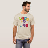Kus me Ik ben 40 T-shirts en cadeautjes. (Voorkant volledig)