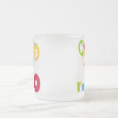 Kus me Ik ben 40 T-shirts en cadeautjes. Matglas Koffiemok (Center)