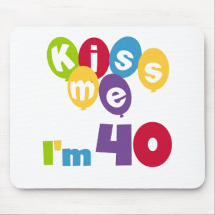 Kus me Ik ben 40 T-shirts en cadeautjes. Muismat