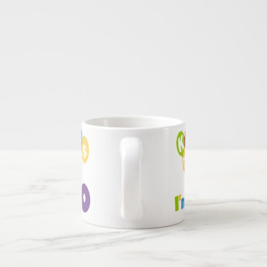 Kus me Ik ben 50 T-shirts en cadeautjes Espresso Kop (Achterkant)