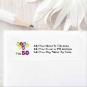 Kus me Ik ben 50 T-shirts en cadeautjes Etiket (Insitu)