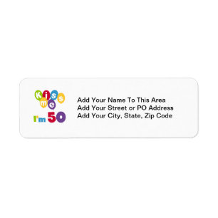 Kus me Ik ben 50 T-shirts en cadeautjes Etiket