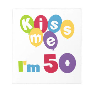 Kus me Ik ben 50 T-shirts en cadeautjes Notitieblok