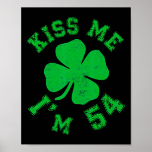 Kus Me Ik Ben 54 1971 Gelukkige St. Patrick's Dag Poster