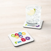 Kus me Ik ben 80 T-shirts en cadeautjes op de verj Onderzetter (Rechterzijde)