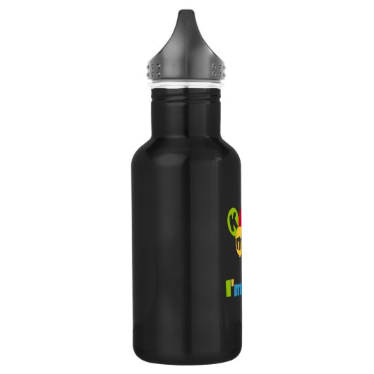 Kus me Ik ben 80 T-shirts op de verjaardag. Waterfles (Links)