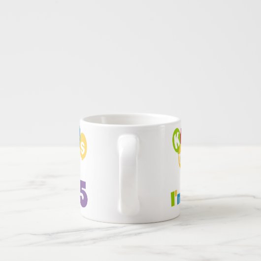 Kus me Ik ben 85 T-shirts en cadeautjes Espresso Kop (Achterkant)