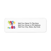 Kus me Ik ben 85 T-shirts en cadeautjes Etiket (Voorkant)