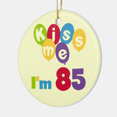 Kus me Ik ben 85 T-shirts en cadeautjes Keramisch Ornament (Links)