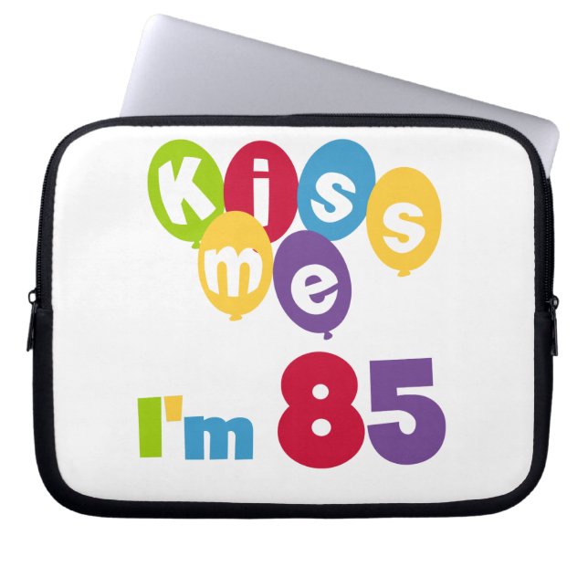 Kus me Ik ben 85 T-shirts en cadeautjes Laptop Sleeve (Voorkant)