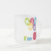 Kus me Ik ben 85 T-shirts en cadeautjes Matglas Koffiemok (Voorkant rechts)