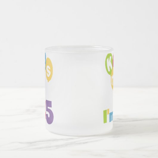 Kus me Ik ben 85 T-shirts en cadeautjes Matglas Koffiemok (Center)