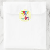 Kus me Ik ben 85 T-shirts en cadeautjes Ronde Sticker (Tas)