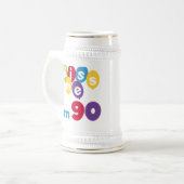 Kus me Ik ben 90 T-shirts en cadeautjes. Bierpul (Voorkant links)