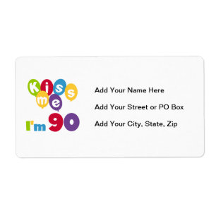 Kus me Ik ben 90 T-shirts en cadeautjes. Etiket