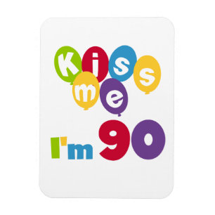 Kus me Ik ben 90 T-shirts en cadeautjes. Magneet