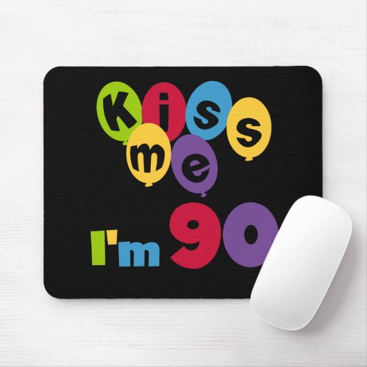 Kus me Ik ben 90 T-shirts en cadeautjes. Muismat (Met muis)