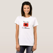 Kus me! Ik ben Albanees T-shirt (Voorkant volledig)