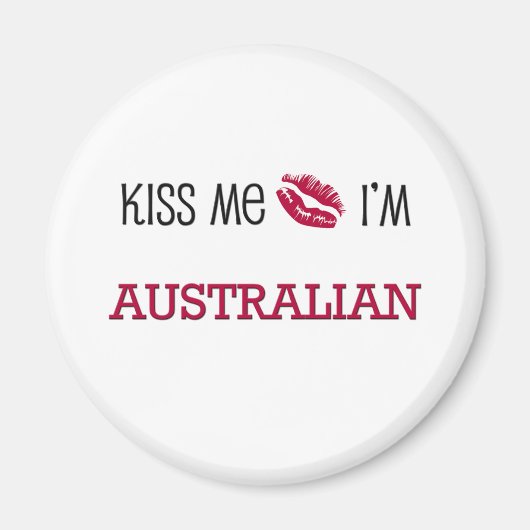 Kus me ik ben AUSTRALIAN Magneet (Voorkant)