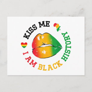 Kus Me Ik Ben Black History Month Afro-Amerikaan  Briefkaart