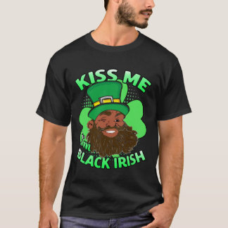 Kus me Ik ben Black Irish Leprechaun T-shirt