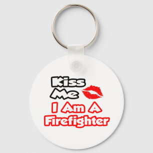 Kus me...ik ben brandweerman sleutelhanger