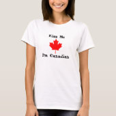 Kus Me, ik ben Canadees T-shirt (Voorkant)