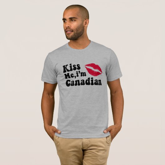 Kus me Ik ben Canadees T-shirt (Voorkant volledig)