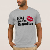 Kus me Ik ben Canadees T-shirt (Voorkant)