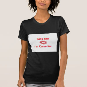 Kus me Ik ben canadees T-shirt