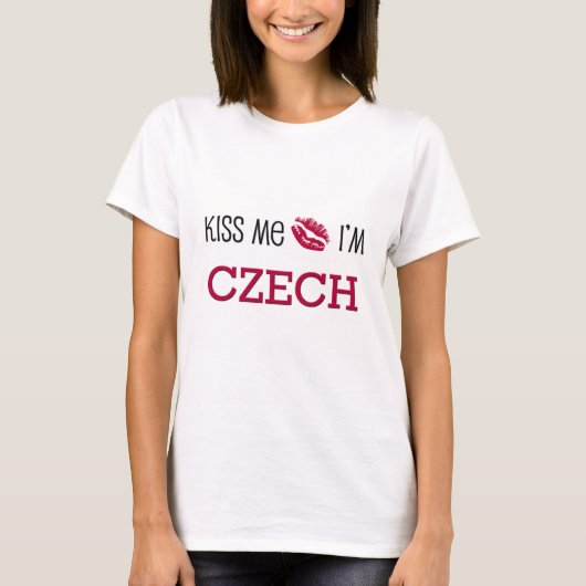 Kus me ik ben CZECH T-shirt (Voorkant)